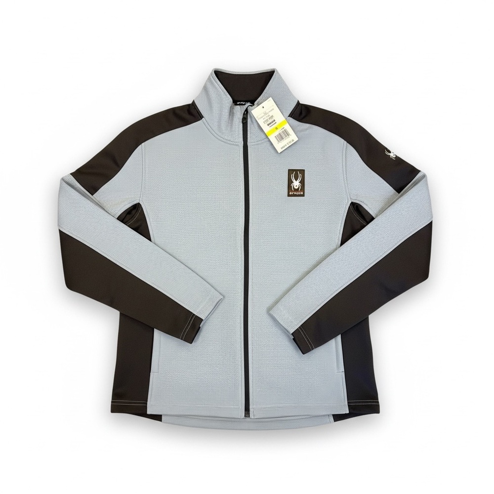 Spyder Kids Light Gray and Black Puffer Jacket
